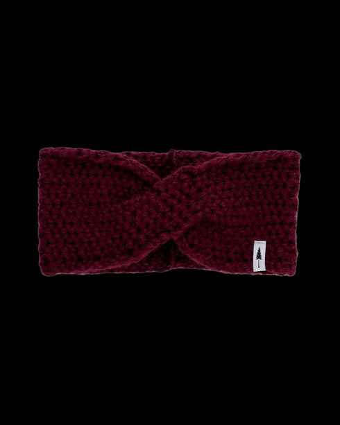 TreeHeadband Knitted Twist Bordeaux